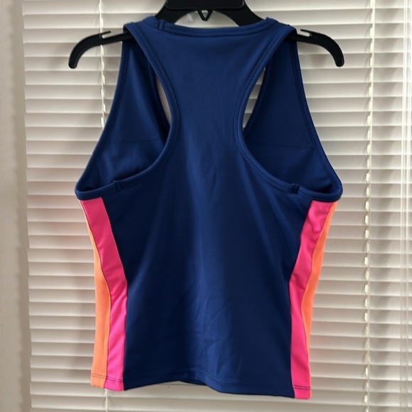 Lilly Pulitzer Luxletic Oyster Bay Navy Vanti UPF 50+ Bra Tank Top - Medium - Picture 2 of 6